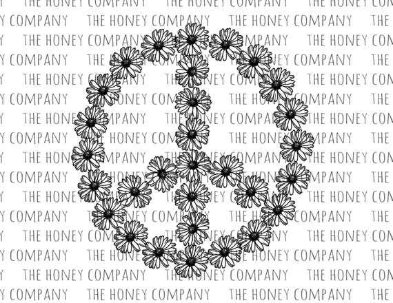 Download Free Daisy Peace Sign Svg Png Dxf Flower Festival Instant Download Etsy SVG Cut Files