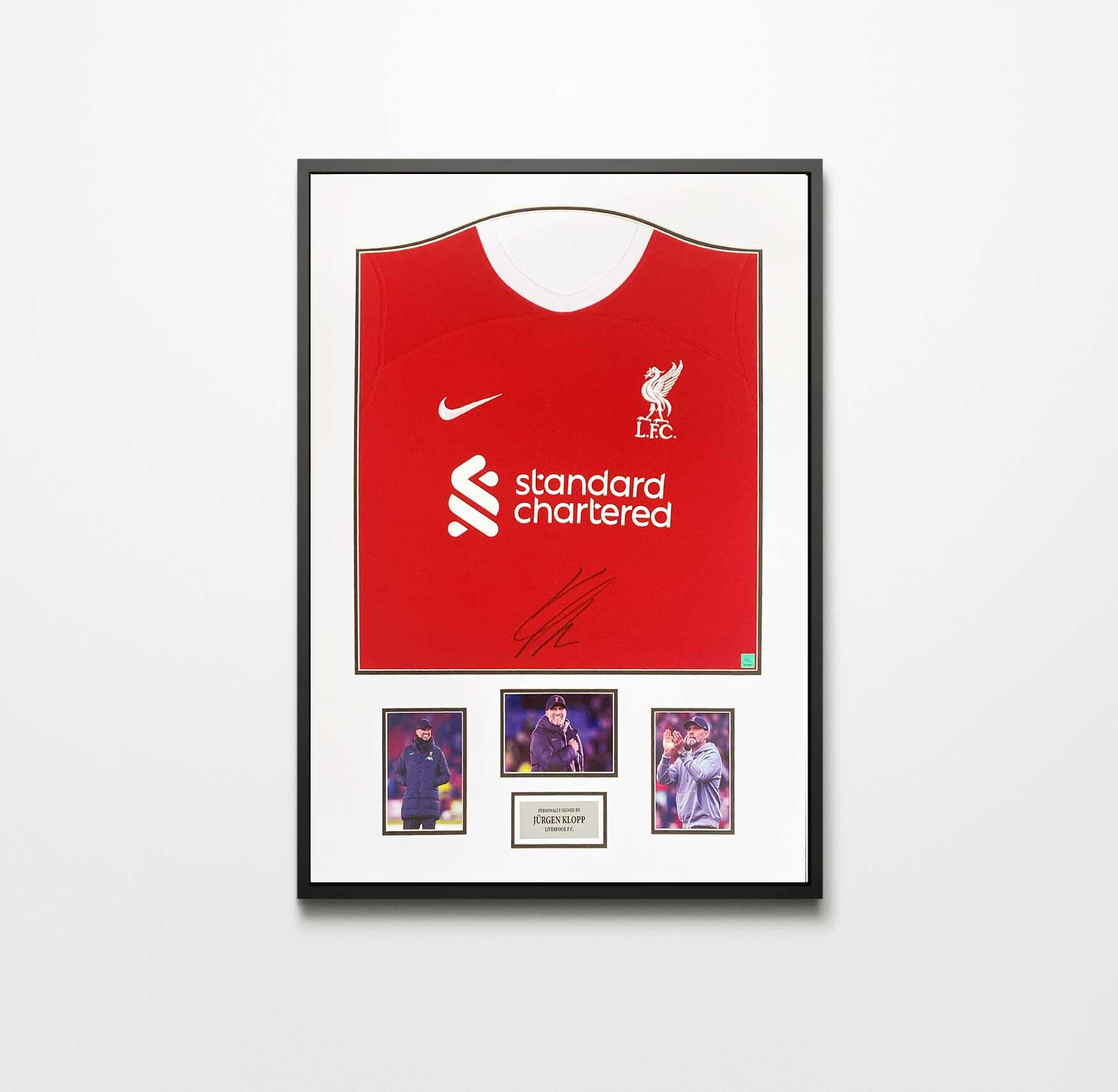 Authentically Signed Jurgen Klopp Autograph - Liverpool Framed Shirt