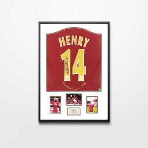 Authentically Signed Thierry Henry - Arsenal Framed Shirt