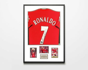 Camiseta firmada auténticamente por Cristiano Ronaldo 2004 - Manchester United