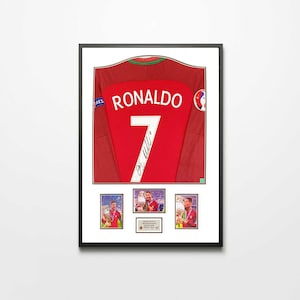 Camiseta firmada auténticamente por Cristiano Ronaldo - Portugal