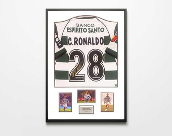 Authentically Signed Cristiano Ronaldo Signed Jersey - Sporting Lisbon
