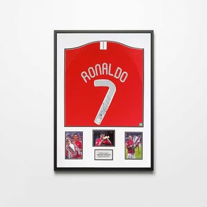 Camiseta auténticamente firmada de Cristiano Ronaldo - Manchester United