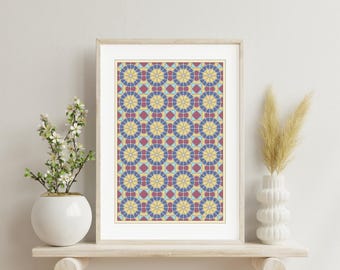 Ecos de Tabriz – Colección de Geometría Persa – Páginas para colorear de mandalas islámicos, PDF imprimible, Arte Consciente