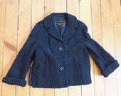 Vintage Joseph Horne Co.Curly Lamb Woold 1950s-60s Cropped Coat