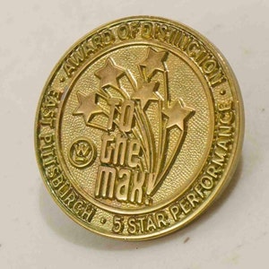 Westinghouse Electric East Pittsburgh Plant Works Award of Distinction Pin