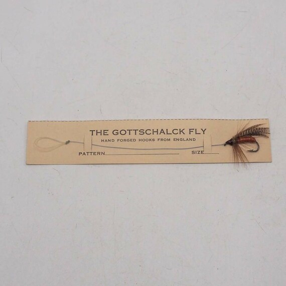 Carte De Leurres De Pêche à La Mouche Gottschalck – Vintage, Fabriqué En Angleterre