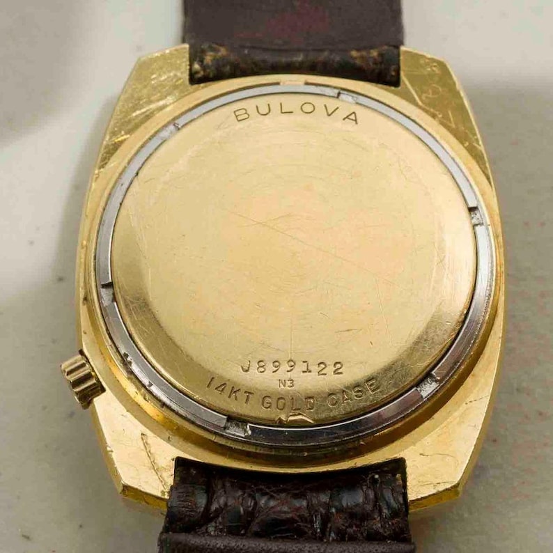 Bulova 14K Solid Gold Accutron Mens Wrist Watch N3 2182 Etsy UK