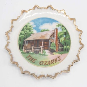 The Ozarks Porcelain Plate Ashtray Trinket Tray