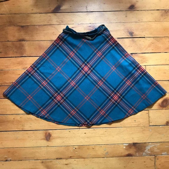 Vintage Present Co. Tartan Wool Skirts Girls Size… - image 1