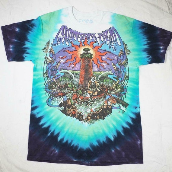 Vintage Liquid Blue Grateful Dead Lighthouse T-shirt Mens M 2000
