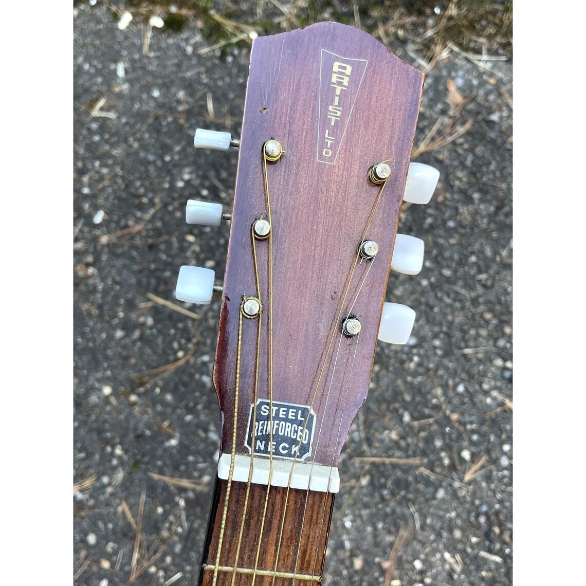 Vintage Artist Ltd Acoustic Guitar Rhythm Band Inc 1960s 1970s Natural, foto 4 de 5