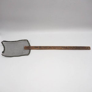 Handmade Fly Swatter Pennsylvania Milk Products Yardstick Handle