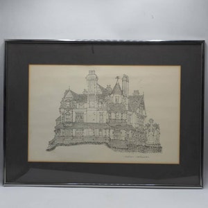 Nevin Robinson Artist Pittsburgh Henry Clay Frick Clayton Etching Print