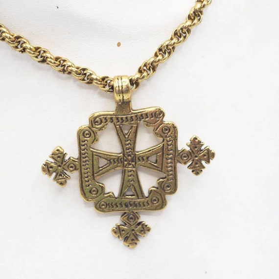 Alva Museum Replicas Aksum Coptic Cross Statement… - image 1