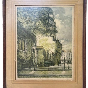 Corniche D&#39;Or Print Of Cityscape Lef Redron City Buildings Trees People