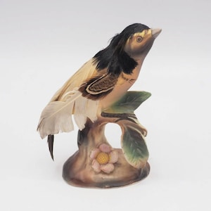 Vintage Enesco Porcelain Bird Figurine Japan E-0098