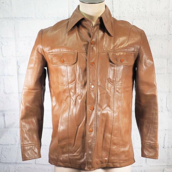 Vintage Tarleton Women's Brown Faux Leather Butto… - image 1