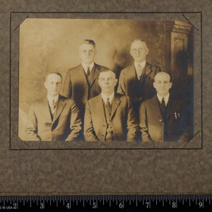 Cabinet Card Photograph Distinguished Gentlemen Businessmen in Suits