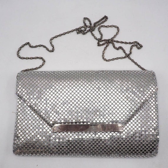 Vintage Bags By Marlo Small Crossbody Purse Silve… - image 1