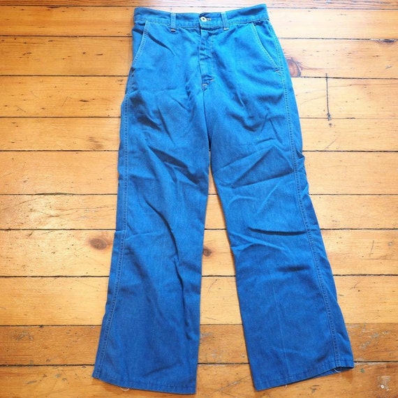 Vintage Sir Guy Blue Denim Jeans 1970's Mens 32 x… - image 1