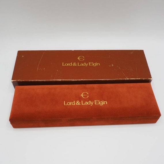Lord & Lady Elgin Watch Jewelry Presentation Box … - image 4