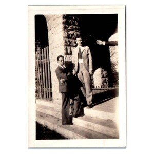 Old Photograph Two Men Held Up At Gunpoint