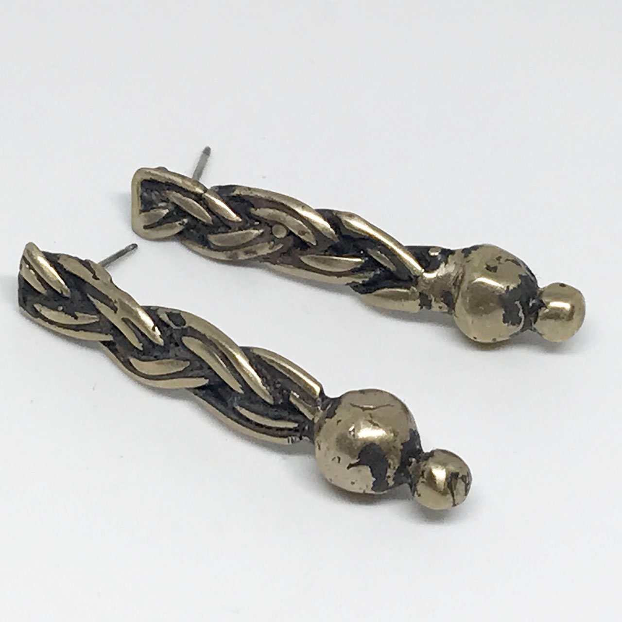 925 Silver Knit Knot Beads Earrings