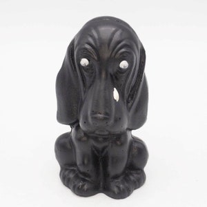 Dog Figurine Handcrafted from Coal