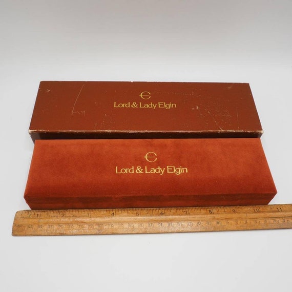 Lord & Lady Elgin Watch Jewelry Presentation Box … - image 5