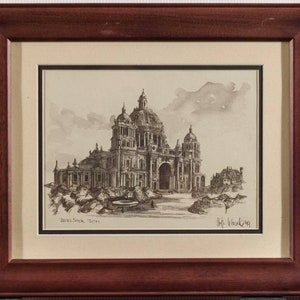 Vintage Berlin Cathedral Berliner Dom Framed Print