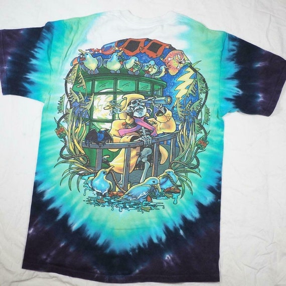 Vintage Liquid Blue Grateful Dead Lighthouse T-shirt Mens M 2000