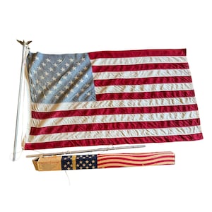 Vintage 50 Star American Flag - Etsy