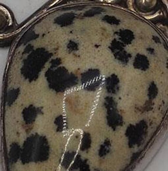 Dalmatian Jasper Sterling Silver Pendant - image 2