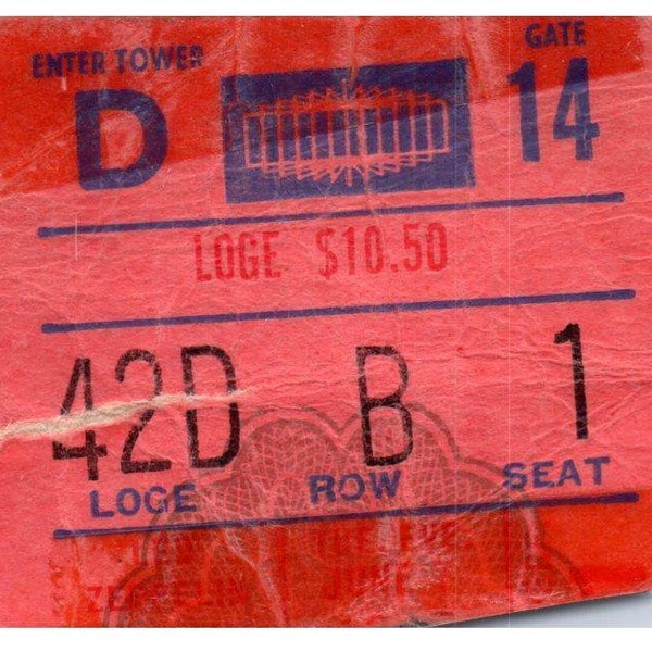 Madison Square Garden Ticket Stub - Etsy
