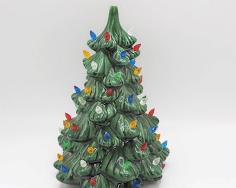 Ceramic Christmas Tree 11" Ready to Light