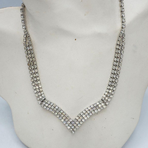 Jeweled Necklace 1970's Costume Jewelry J.C. Penney