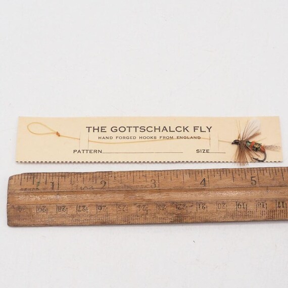 Carte De Leurres De Pêche à La Mouche Gottschalck – Vintage, Fabriqué En Angleterre