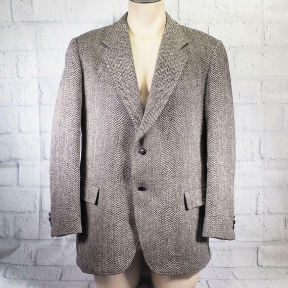 Vintage Harris Tweed Handwoven 100% Scottish Wool Blazer Mens | Etsy