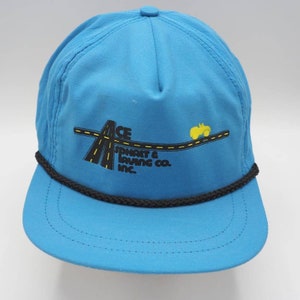 Snapback Trucker Farmer Hat Cap Ace Asphalt & Paving