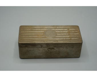 Vintage AutoStrop Safety Razor Co Metal Empty Tin Case New York USA Art Deco