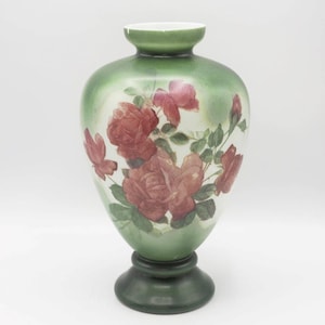Porcelain Rose Decorative Vase Floral