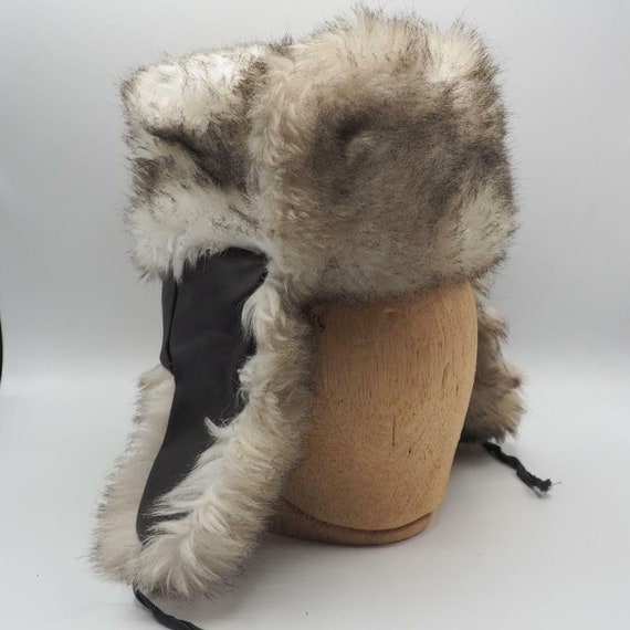 Vintage Womens Trapper Hat Winter Faux Fur Ear Flaps One  display picture 1