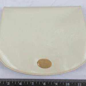 Vintage White Vinyl Clutch Handbag Clasp Elaine Shop Hollywood Beach Hotel