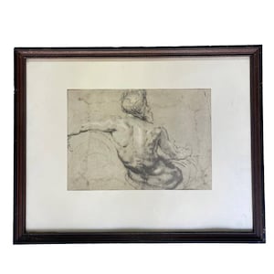 Study Of A River God Sir Peter Paul Rubens Framed