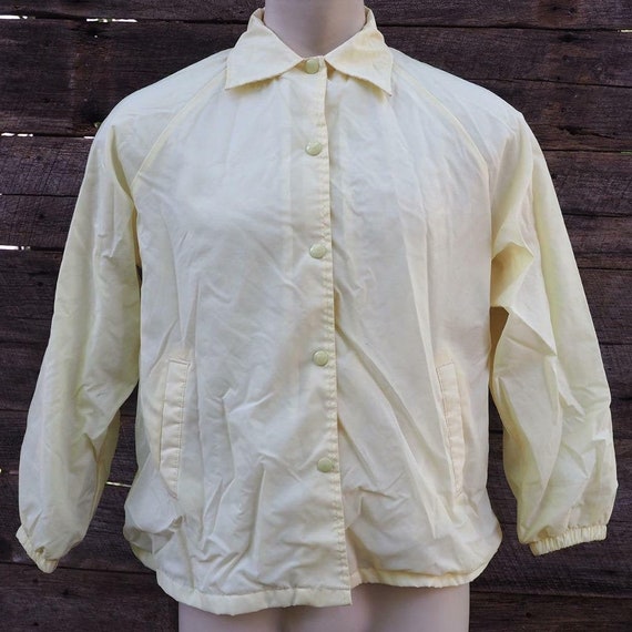 Vintage Blair Windbreaker Jacket Mens Size L Yellow | Etsy