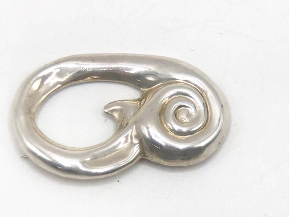 Sterling Silver .925 Taxco TF Modernist Design Pi… - image 1