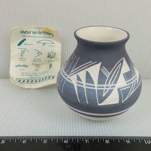 Pottery Signed Vintage Navajo Pottery Vase