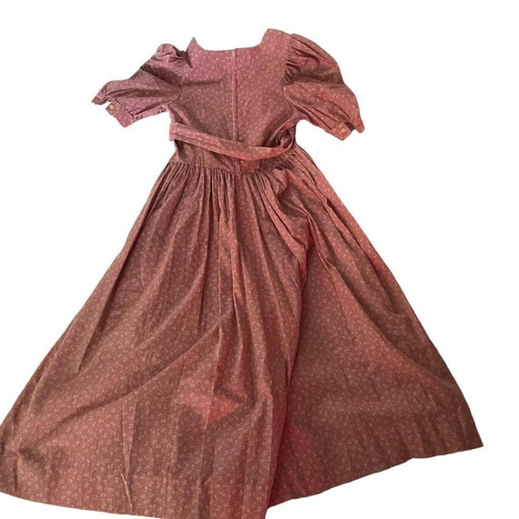 Handmade 1980's 1990's Rose Pink Floral Dress - image 3