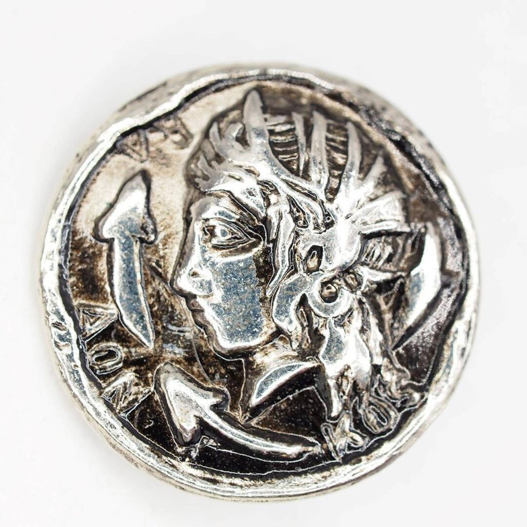 Greece Greek Italy Italia Sicily Syracuse Tetradrachm Metal Button Set ...